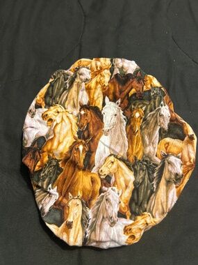 Draw string horse bonnet